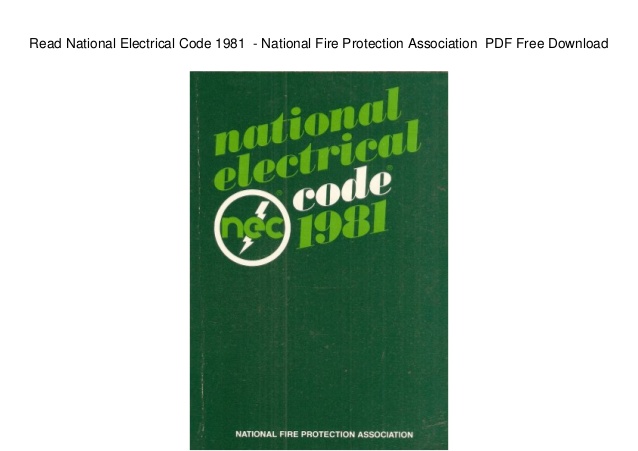National Electrical Code Pdf Free Download
